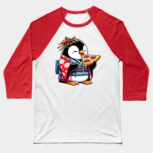 Pizza penguin Baseball T-Shirt